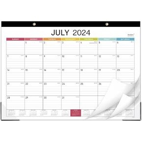 2025-2026 Desk Calendar - Desk Calendar 2025-2026, 14.8" x 11.4", Jul. 2025 - Dec. 2026, 18 Months Calendar, Large Ruled Blocks, Tear Off, Corner Protectors, Desk/Wall Calendar for Planning and Organizing