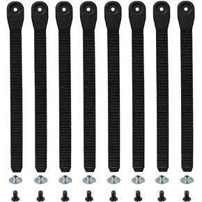 8pcs Snowboard Ankle Ladder Strap Binding, Snowboard Binding Straps Replacement Highly Elastic Strap-in Snowboard Binding Ladder Straps Holder Parts for Snowboard