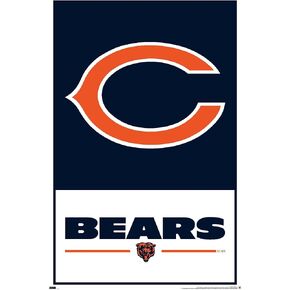 Trends International NFL Chicago Bears - Logo 21 Wall Poster, 22.37" x 34.00", Unframed Version