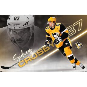Trends International NHL Pittsburgh Penguins - Sidney Crosby 21 Wall Poster, 22.37" x 34.00", Unframed Version