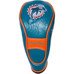 Team Golf NFL Miami Dolphins Hybrid Head Cover Hybrid Golf Club Headcover, Hook-and-Loop Closure, Velour lined for Extra Club Protection