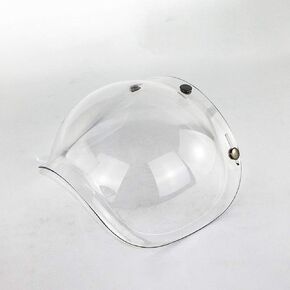 Helmet Bubble Shield,Open Face Helmet Bubble Visor Motorcycle Motorcycle Helmets Accessorie (Transparent)
