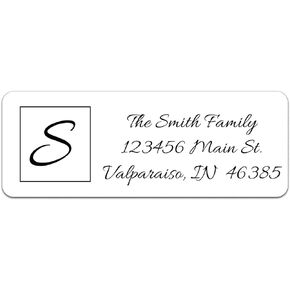 Personalized Return Address Labels - Simple Elegant Design - 240 Labels & 240 Envelope Seals Included - Made in The U.S.A.