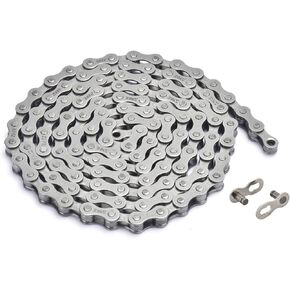ZONKIE Single-Speed Bicycle Chain 1/2 x 1/8 Inch 122 Links