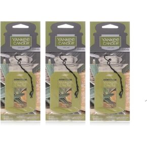 Yankee Candle Paper Car Jar Hanging Air Freshener Sage & Citrus Scent (Pack of 3)