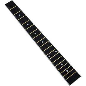 Vaguelly Guitar Accessories Guitar Neck Replacement Wooden Fingerboard Electric Guitar Neck Inlay Unfinished Guitar Neck for Electric Guitar Parts Replacement Black 38 Inch Eleguitar Guitar