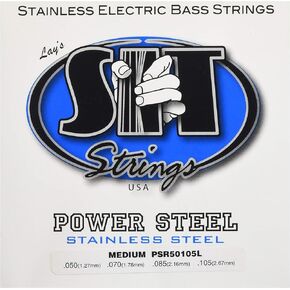 SIT Strings PSR45105L Stainless Steel Bass Guitar Strings, 4-String Medium-Light