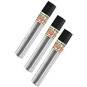 Pentel Lead Refills 0.5mm 2B, Black, 12 Leads per Tube (C505-2B) - Pack of 3