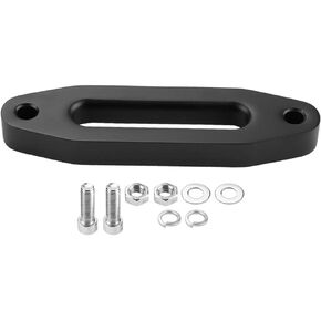 Hawse Fairlead, 6inch Hawse Style Winch Fairlead for Synthetic Winch Rope Cable Guide ATV