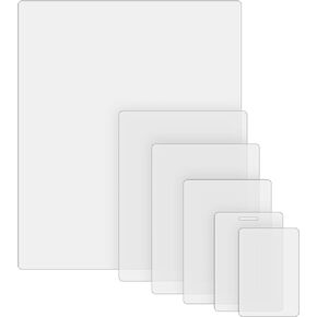 KTRIO 5 Mil Laminating Sheets 150 Pack, Various Sizes Thermal Laminating Pouches, Clear Laminate Sheets for Letter Size, Photos, Notecards, ID Badges, Business Cards, Compatible with Laminators