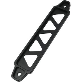 Aluminum Car Battery Tie Down Bracket (10 Inch J-Hooks, Matte Blue)