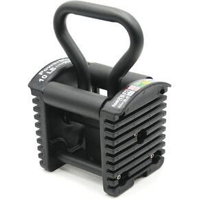 PowerBlock Pro Series Kettlebell Handle – Compatible Pro Series Dumbbells, Strength Training Accessory, for Home Gym & Commercial Use, Workout Equipment, Black