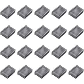 lasenersm 20 Pieces Whistle Covers Whistle Mouth Cover Whistle Mouth Grip Protector Cushion Whistle Mouth Grip Guard Protector Accessories for Referee Outdoor Whistles, Transparent