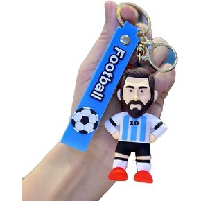 Soccer World Cup Messi Jersey Keychain, Football Key Ring, Creative Fashion, Sports Player, Pendant Key Chain
