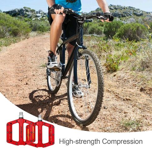 دواسات الدراجة مع عاكسات، دواسات دراجة الطريق/MTB عاكسات الدواسات، دواسات دراجة جبلية عالمية مقاس 9/16 بوصة، 3 دواسات منصة دراجة من ألياف النايلون خفيفة الوزن غير قابلة للانزلاق لدراجة BMX MTB in Saudi Arabia