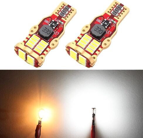 PHINLION 912 921 مصابيح إضاءة احتياطية عكسية LED 2600 لومن RV عالية الطاقة 4014 24-SMD شرائح مصغرة W16W T15 906 لمبة احتياطية لخريطة قبة أضواء صندوق السيارة، 6000K زينون أبيض in Saudi Arabia