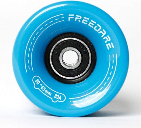 FREEDARE Skateboard Wheels 60mm 83a with Bearings and Spacers Cruiser Wheels (Pack of 4) in Saudi Arabia