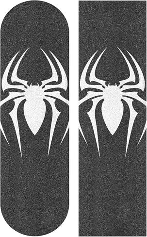 شريط قبضة لوح التزلج، رمز العنكبوت، شريط قبضة لوح التزلج، شريط قبضة لوح التزلج مقاس 33 بوصة × 9 بوصة، خالٍ من الفقاعات، شريط قبضة مضاد للانزلاق مقاوم للماء، شريط قبضة سكوتر in Kuwait