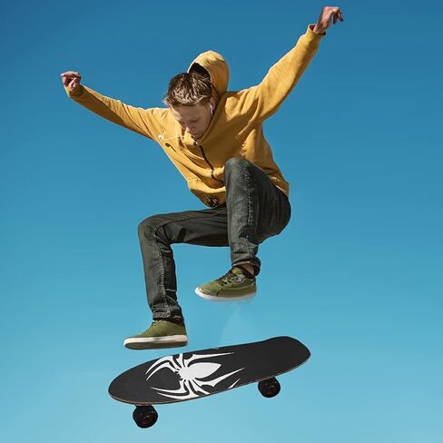 شريط قبضة لوح التزلج، رمز العنكبوت، شريط قبضة لوح التزلج، شريط قبضة لوح التزلج مقاس 33 بوصة × 9 بوصة، خالٍ من الفقاعات، شريط قبضة مضاد للانزلاق مقاوم للماء، شريط قبضة سكوتر in Kuwait