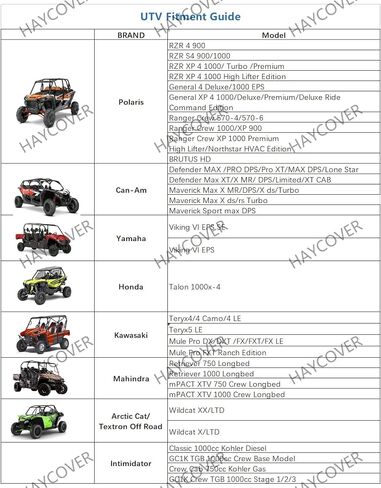 غطاء UTV مقاوم للماء، مادة قماش أكسفورد ثقيلة مقاومة للماء من أجل Polaris RZR PRO XP 4 Yamaha Can Am Maverick Arctic Cat Textron Off Road 4-6 Passenger in Saudi Arabia