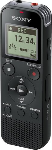 مسجل صوت رقمي ستيريو ICD-PX470 من سوني مع حزمة USB مدمجة مع بطاقة microSD سعة 32 جيجابايت وحقيبة حمل صلبة (3 عناصر) in Saudi Arabia