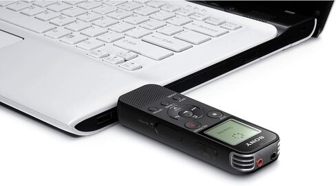 مسجل صوت رقمي ستيريو ICD-PX470 من سوني مع حزمة USB مدمجة مع بطاقة microSD سعة 32 جيجابايت وحقيبة حمل صلبة (3 عناصر) in Saudi Arabia