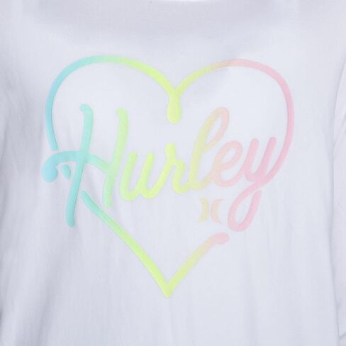 Hurley Girls' Long Sleeve Dri-Fit UPF 50+ Shirt (5-6, White) in Saudi Arabia