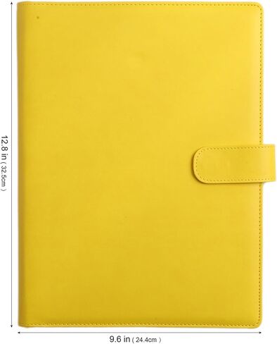 حافظة أعمال مقاس 12.8 * 9.6 بوصة، يمكن استخدام الهاتف الذكي في منظم المستندات، ومجلد ملفات المؤتمرات مع حافظة بحجم A4/Letter ومفكرة - وردي فاقع in Kuwait