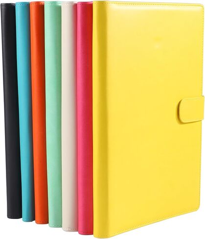 حافظة أعمال مقاس 12.8 * 9.6 بوصة، يمكن استخدام الهاتف الذكي في منظم المستندات، ومجلد ملفات المؤتمرات مع حافظة بحجم A4/Letter ومفكرة - وردي فاقع in Kuwait