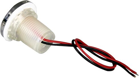 Pactrade Marine 2PCS قارب السيارات RV مقطورة الفولاذ المقاوم للصدأ 316 LED لهجة مجاملة جولة أسفل ضوء عدسة واضحة (الأزرق) in Kuwait