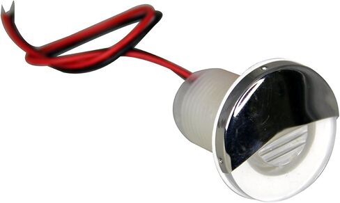 Pactrade Marine 2PCS قارب السيارات RV مقطورة الفولاذ المقاوم للصدأ 316 LED لهجة مجاملة جولة أسفل ضوء عدسة واضحة (الأزرق) in Kuwait