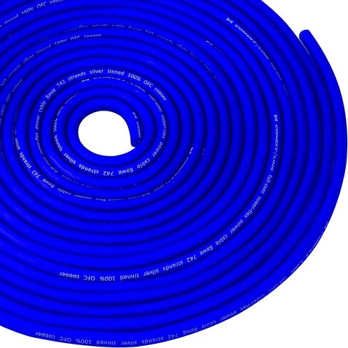 Conext Link 15 FT 8 AWG GA كابل طاقة البطارية ذو المقياس الكامل سلك ارضي فروست بلو OFC نحاس (10130) in Saudi Arabia