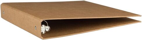 غلاف JAM PAPER Kraft مقاس 1 بوصة - غلاف كرافت طبيعي معاد تدويره مكون من 3 حلقات - يُباع بشكل فردي in Kuwait