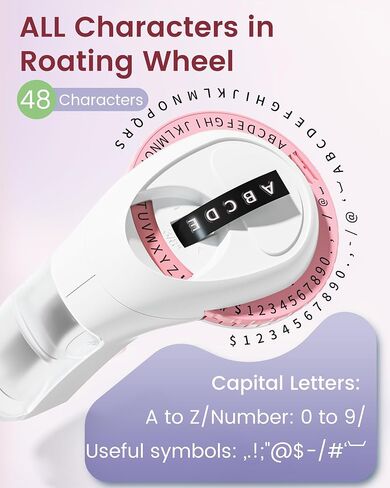 Embossed Label Maker, Embossing Label Maker in Macaron Teen Colors, Vintage Embossed Label Maker,Label Maker Machine with 6 Rolls of Color Labels for Home, Kitchen, School and Office in Saudi Arabia