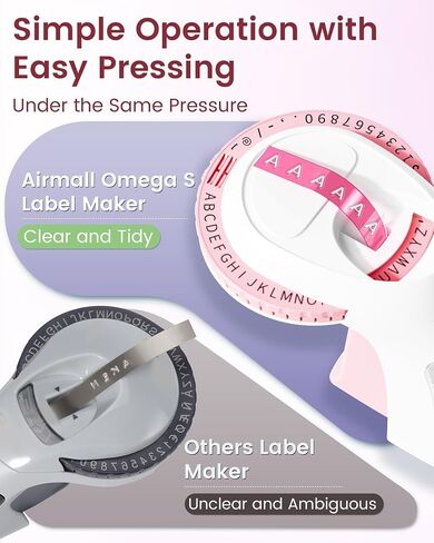 Embossed Label Maker, Embossing Label Maker in Macaron Teen Colors, Vintage Embossed Label Maker,Label Maker Machine with 6 Rolls of Color Labels for Home, Kitchen, School and Office in Saudi Arabia