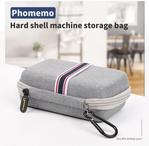 Phomemo Hard Carry Label Printer Case- Mini Label Maker Cover D30/P21/M110/M02/T02 Bluetooth Label Maker, Black in Kuwait