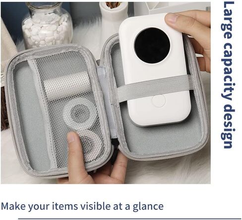 Phomemo Hard Carry Label Printer Case- Mini Label Maker Cover D30/P21/M110/M02/T02 Bluetooth Label Maker, Black in Kuwait
