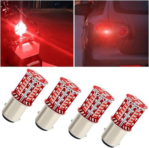 BESULEN 1157 Car LED Bulbs, 4PCS Super Bright LED Backup Reverse Lights, 12V Brake Stop Signal Light Lamp Bulb LED Tail Brake Signal Rear Lamp, Car Replacement for Trucks Motorcycles in Saudi Arabia