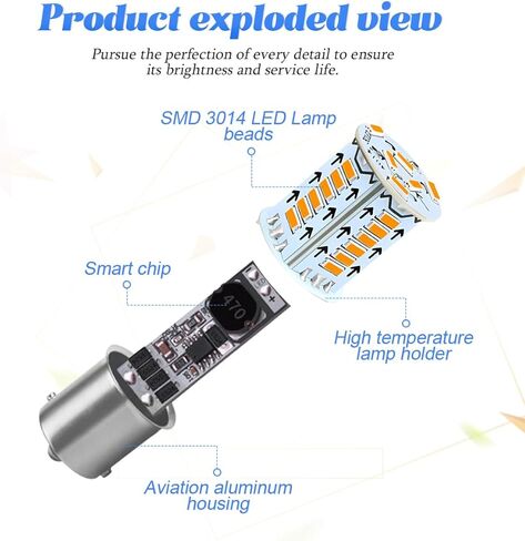 BESULEN 1157 Car LED Bulbs, 4PCS Super Bright LED Backup Reverse Lights, 12V Brake Stop Signal Light Lamp Bulb LED Tail Brake Signal Rear Lamp, Car Replacement for Trucks Motorcycles in Saudi Arabia