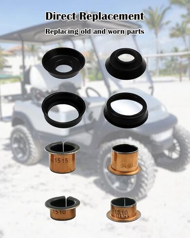 TIKSCIENCE Kingpin and Bushing Kit Fit for Yamaha G2 G8 G9 G11 G14 G16 G19 G20 Golf Cart 1985-2001, Replace J38-23527-00, J38-23528-00, J38-23516-00 in Saudi Arabia