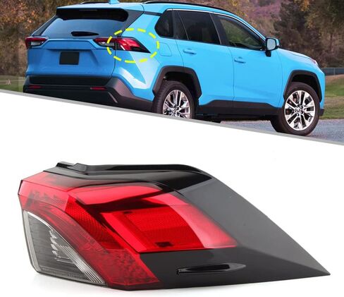 الذيل ضوء الفرامل الخلفية مصباح لتويوتا RAV4 2019 2020 2021 (الجانب الأيمن للركاب) in Saudi Arabia