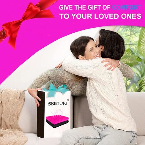 وسادة مقعد جل للجلوس لفترة طويلة - وسادة مقعد السيارة على شكل بيضة لكرسي المكتب مع غطاء غير قابل للانزلاق للظهر والعصعص ووسادة تخفيف آلام عظم الذيل - قرص العسل لتقليل الضغط مصمم للراحة in Kuwait