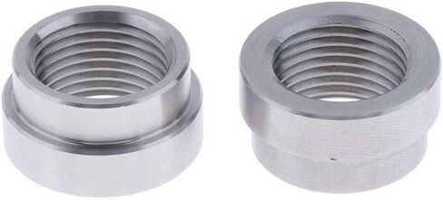 2 Pcs 1/2" NPT Female Weld On Bung Aluminum Pipe Thread Pipe Fitting Adapter Car Accessories,Use With Fuel, Oil, Gas and Water in Saudi Arabia
