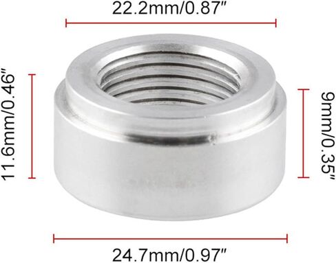 2 Pcs 1/2" NPT Female Weld On Bung Aluminum Pipe Thread Pipe Fitting Adapter Car Accessories,Use With Fuel, Oil, Gas and Water in Saudi Arabia