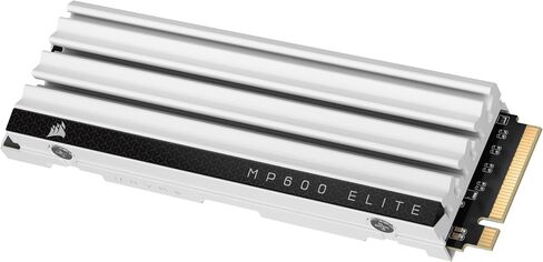 Corsair MP600 Elite 2TB M.2 PCIe Gen4 x4 NVMe SSD – Optimized for PS5 – Included Heatsink – M.2 2280 – Up to 7,000MB/sec Sequential Read – High-Density 3D TLC NAND – White in Saudi Arabia