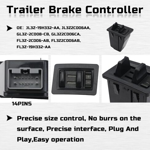 في اندفاعة مقطورة الفرامل وحدة التحكم عدة يناسب لفورد F150 2015 2016 2017 2018 2019 2020 JL3Z-19H332-AA JL3Z2C006AA GL3Z-2C008-CB in Kuwait