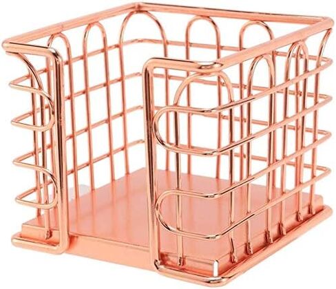 Rose Gold Self-Stick Note Pad Holder Memo Note Cube Holders for Office Home Schools Desk Supplies in Saudi Arabia