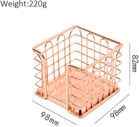 Rose Gold Self-Stick Note Pad Holder Memo Note Cube Holders for Office Home Schools Desk Supplies in Saudi Arabia