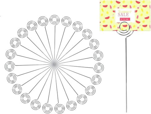 مكان حامل البطاقة، 50 قطعة من أسلاك المشبك المعدنية الفضية، صورة بطاقة مذكرة ورقية، حامل مشبك عرض للحرف اليدوية وصنع الهدايا، حامل مذكرة، حلقة حلقة in Kuwait