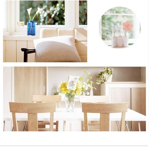 مكان حامل البطاقة، 50 قطعة من أسلاك المشبك المعدنية الفضية، صورة بطاقة مذكرة ورقية، حامل مشبك عرض للحرف اليدوية وصنع الهدايا، حامل مذكرة، حلقة حلقة in Kuwait